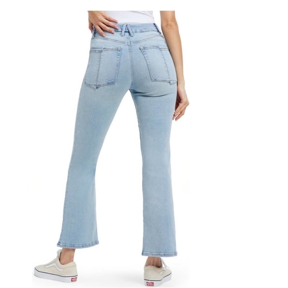Good American Good Legs crop mini Bootcut Organic Cotton Jeans 25